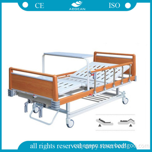 AG-Bys116 Good Quality! 2-Crank Handrail Manual Hospital Beds